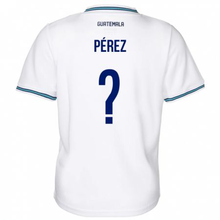 Kandiny Hombre Camiseta Guatemala Mary Pérez #0 Blanco 1ª Equipación 24-26 La Camisa