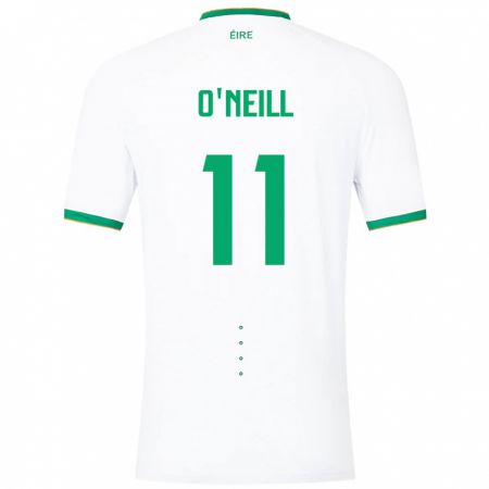 Kandiny Heren Ierland Ollie O'neill #11 Wit Uitshirt Uittenue 24-26 T-Shirt