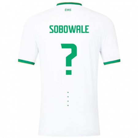 Kandiny Hombre Camiseta Irlanda Timi Sobowale #0 Blanco 2ª Equipación 24-26 La Camisa