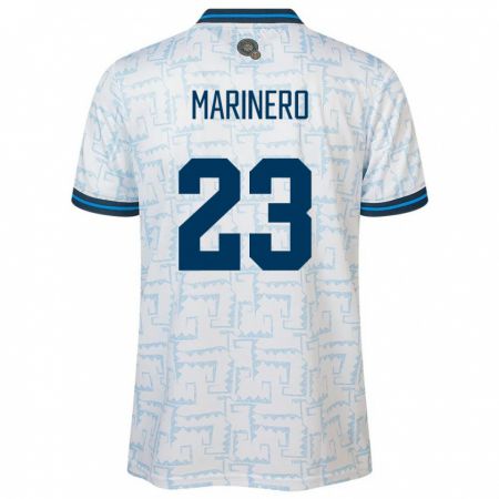 Kandiny Uomo Maglia El Salvador Amber Marinero #23 Bianco Kit Gara Away 24-26 Maglietta