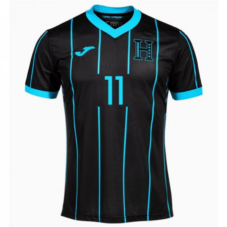 Kandiny Uomo Maglia Honduras Darixon Vuelto #11 Nero Kit Gara Away 24-26 Maglietta