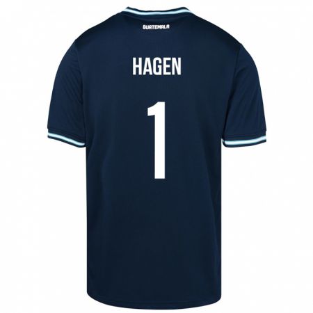 Kandiny Herren Guatemala Nicholas Hagen #1 Blau Auswärtstrikot Trikot 24-26 T-Shirt Österreich