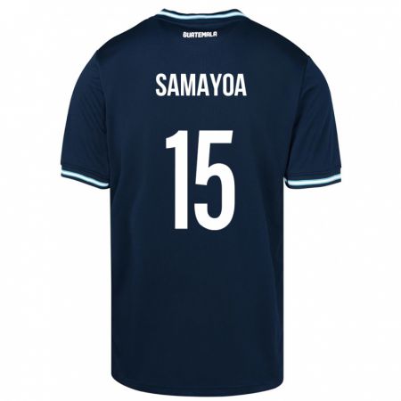 Kandiny Herren Guatemala Giselle Samayoa #15 Blau Auswärtstrikot Trikot 24-26 T-Shirt Österreich