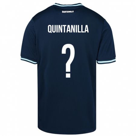 KandinyメンズグアテマラAnayelli Quintanilla#0青アウェイシャツ24-26ジャージーユニフォーム