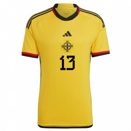 Kandiny Herren Nordirland Rachel Mclaren #13 Weiß Auswärtstrikot Trikot 24-26 T-Shirt Österreich