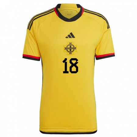 Kandiny Herren Nordirland Ross Mccausland #18 Weiß Auswärtstrikot Trikot 24-26 T-Shirt Österreich