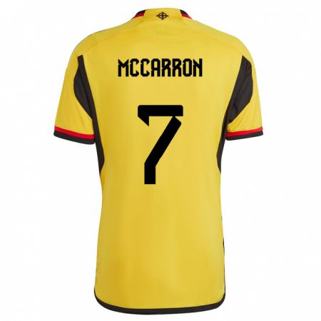 Kandiny Heren Noord-Ierland Chloe Mccarron #7 Wit Uitshirt Uittenue 24-26 T-Shirt België