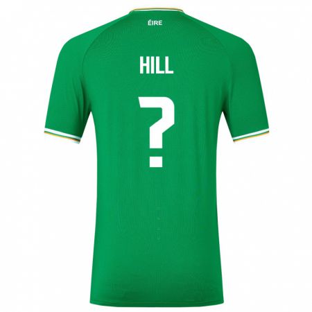 Kandiny Donna Maglia Irlanda Tom Hill #0 Verde Kit Gara Home 24-26 Maglietta