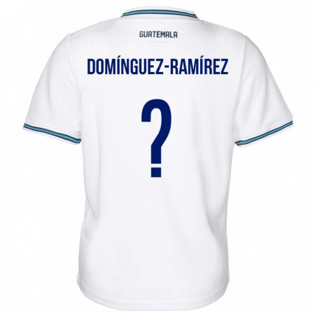 Kandiny Mujer Camiseta Guatemala Marco Domínguez-Ramírez #0 Blanco 1ª Equipación 24-26 La Camisa