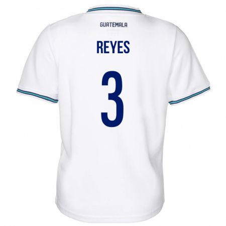 Kandiny Mujer Camiseta Guatemala Martha Reyes #3 Blanco 1ª Equipación 24-26 La Camisa