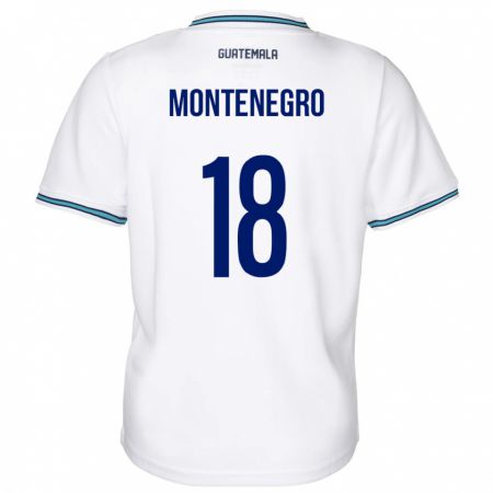 Kandiny Mujer Camiseta Guatemala Vivian Montenegro #18 Blanco 1ª Equipación 24-26 La Camisa