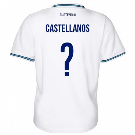 Kandiny Mujer Camiseta Guatemala Jezmin Castellanos #0 Blanco 1ª Equipación 24-26 La Camisa