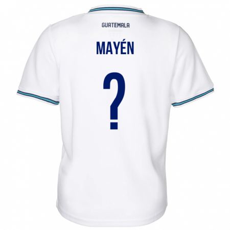 Kandiny Mujer Camiseta Guatemala Kellin Mayén #0 Blanco 1ª Equipación 24-26 La Camisa