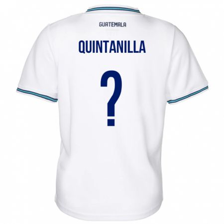 Kandiny Mujer Camiseta Guatemala Anayelli Quintanilla #0 Blanco 1ª Equipación 24-26 La Camisa