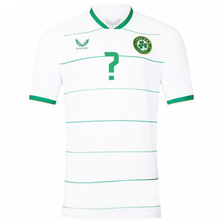 Kandiny Donna Maglia Irlanda Adam Lennon #0 Bianco Kit Gara Away 24-26 Maglietta