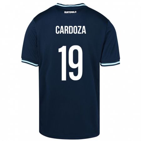 Kandiny Dames Guatemala Elmer Cardoza #19 Blauw Uitshirt Uittenue 24-26 T-Shirt