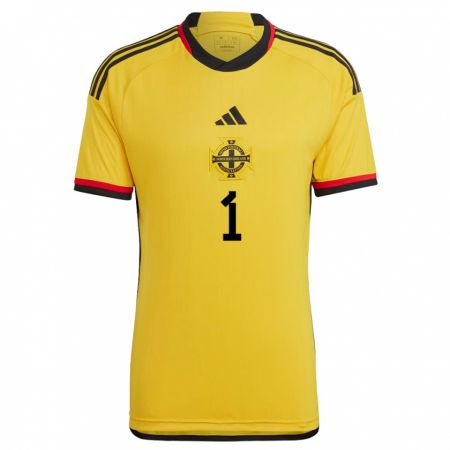 Kandiny Damen Nordirland Josh Clarke #1 Weiß Auswärtstrikot Trikot 24-26 T-Shirt Österreich