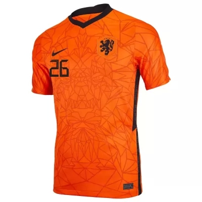 Hombre Selección De Fútbol De Los Países Bajos Camiseta Cody Gakpo #26 1ª Equipación Naranja 2021 La Camisa