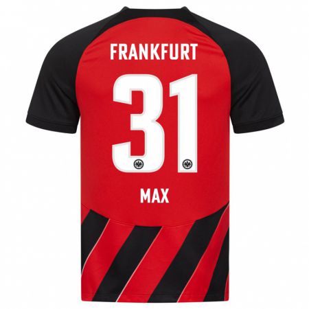 Kandiny Kinderen Philipp Max #31 Rood Zwart Thuisshirt Thuistenue 2023/24 T-Shirt België