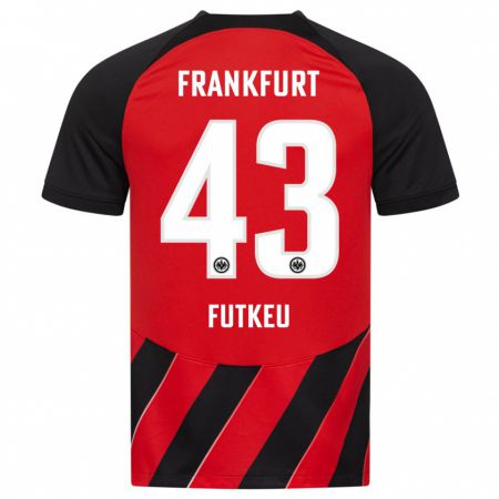 Kandiny Bambino Maglia Noel Futkeu #43 Rosso Nero Kit Gara Home 2023/24 Maglietta