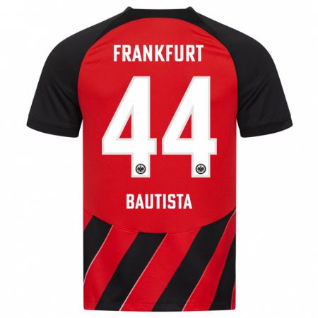 Kandiny Kinder Davis Bautista #44 Rot Schwarz Heimtrikot Trikot 2023/24 T-Shirt Österreich