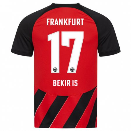 Kandiny Bambino Maglia Eba Bekir Is #17 Rosso Nero Kit Gara Home 2023/24 Maglietta