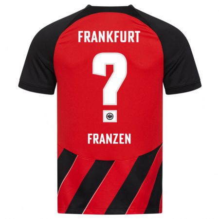 Kandiny Kinderen Marlon Franzen #0 Rood Zwart Thuisshirt Thuistenue 2023/24 T-Shirt België