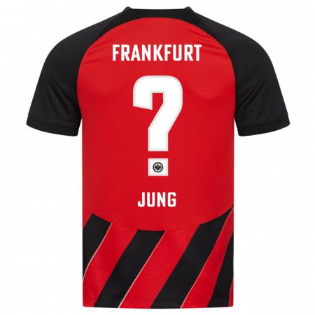 Kandiny Kinder Louis Jung #0 Rot Schwarz Heimtrikot Trikot 2023/24 T-Shirt Österreich