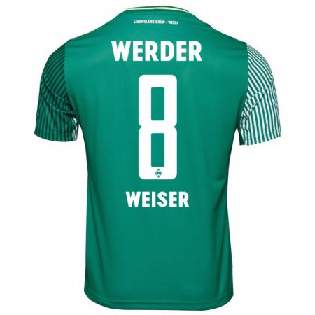 Kandiny Kinderen Mitchell Weiser #8 Groente Thuisshirt Thuistenue 2023/24 T-Shirt België