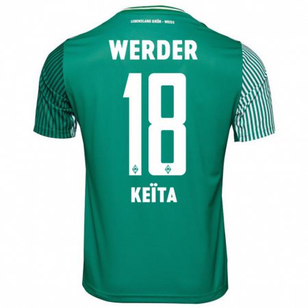 Kandiny Bambino Maglia Naby Keïta #18 Verde Kit Gara Home 2023/24 Maglietta