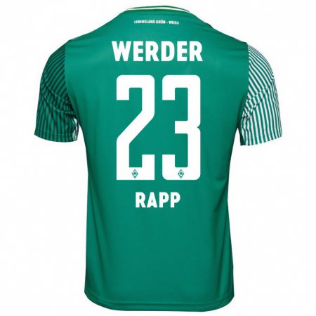 Kandiny Bambino Maglia Nicolai Rapp #23 Verde Kit Gara Home 2023/24 Maglietta