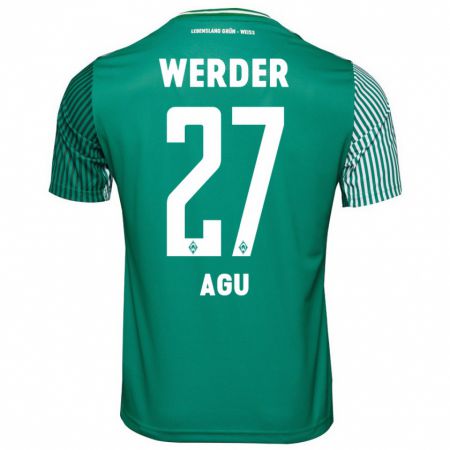 Kandiny Bambino Maglia Felix Agu #27 Verde Kit Gara Home 2023/24 Maglietta