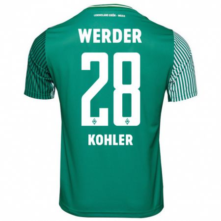 Kandiny Kinder Ethan Kohler #28 Grün Heimtrikot Trikot 2023/24 T-Shirt Österreich