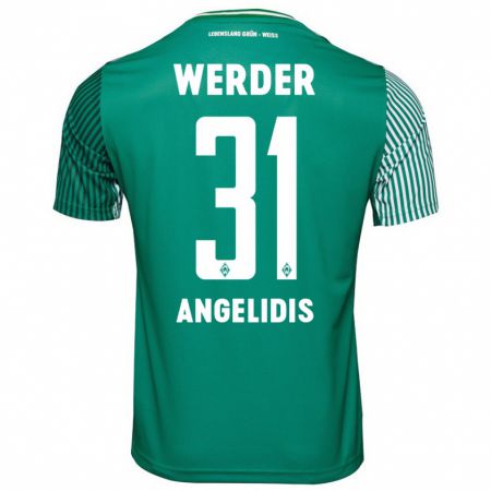 Kandiny Bambino Maglia Spyros Angelidis #31 Verde Kit Gara Home 2023/24 Maglietta