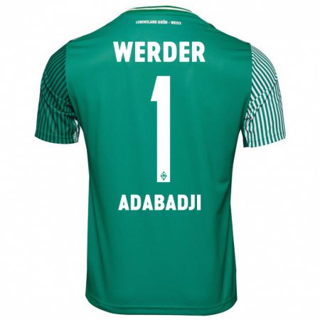 Kandiny Bambino Maglia Kwassi-Vivien Felix Adabadji #1 Verde Kit Gara Home 2023/24 Maglietta