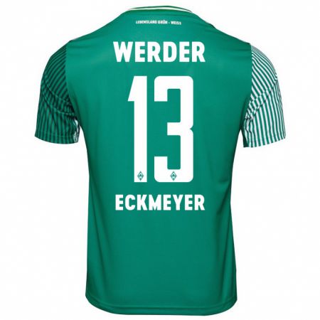 Kandiny Bambino Maglia Tjark Eckmeyer #13 Verde Kit Gara Home 2023/24 Maglietta