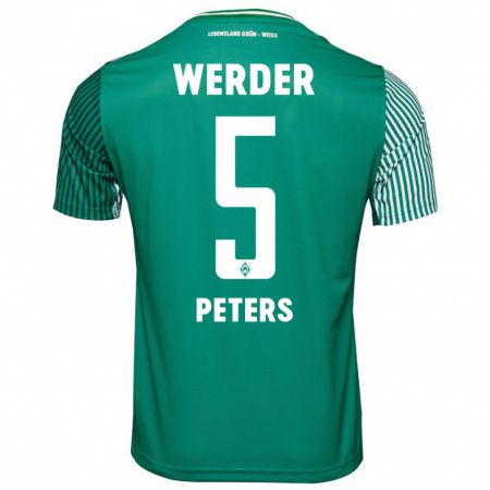 Kandiny Bambino Maglia Joshua Peters #5 Verde Kit Gara Home 2023/24 Maglietta