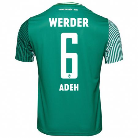 Kandiny Kinder Wesley Adeh #6 Grün Heimtrikot Trikot 2023/24 T-Shirt Österreich