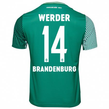 Kandiny Kinder Michaela Brandenburg #14 Grün Heimtrikot Trikot 2023/24 T-Shirt Österreich