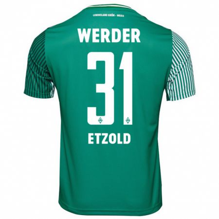 Kandiny Bambino Maglia Hannah Etzold #31 Verde Kit Gara Home 2023/24 Maglietta