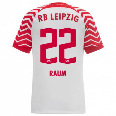 Kandiny Bambino Maglia David Raum #22 Bianco Kit Gara Home 2023/24 Maglietta