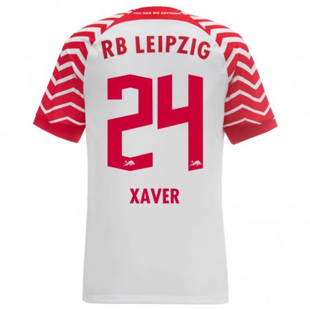 Kandiny Bambino Maglia Xaver Schlager #24 Bianco Kit Gara Home 2023/24 Maglietta