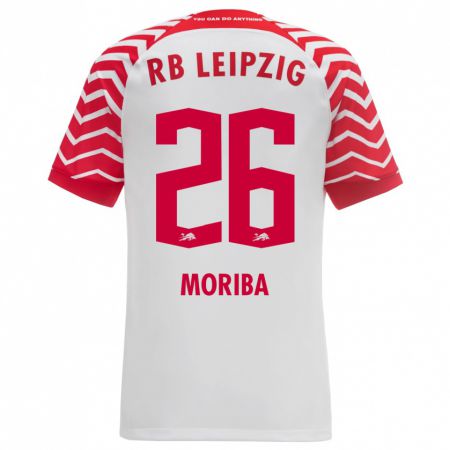 Kandiny Bambino Maglia Ilaix Moriba #26 Bianco Kit Gara Home 2023/24 Maglietta