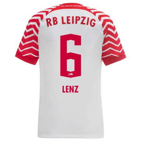 Kandiny Kinder Elias Lenz #6 Weiß Heimtrikot Trikot 2023/24 T-Shirt Österreich