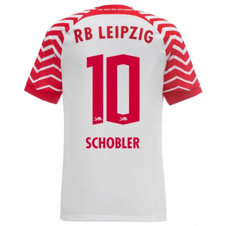 Kandiny Bambino Maglia Laurin Schößler #10 Bianco Kit Gara Home 2023/24 Maglietta