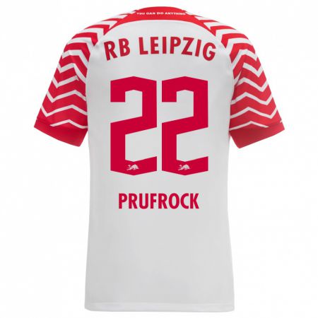 Kandiny Niño Camiseta Silas Prüfrock #22 Blanco 1ª Equipación 2023/24 La Camisa