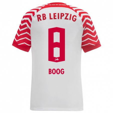 Kandiny Niño Camiseta Miguel Boog #8 Blanco 1ª Equipación 2023/24 La Camisa