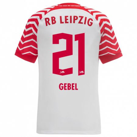 Kandiny Bambino Maglia Viggo Gebel #21 Bianco Kit Gara Home 2023/24 Maglietta