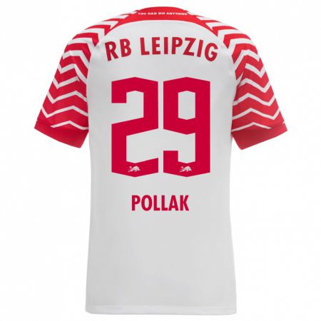 Kandiny Bambino Maglia Julia Pollak #29 Bianco Kit Gara Home 2023/24 Maglietta