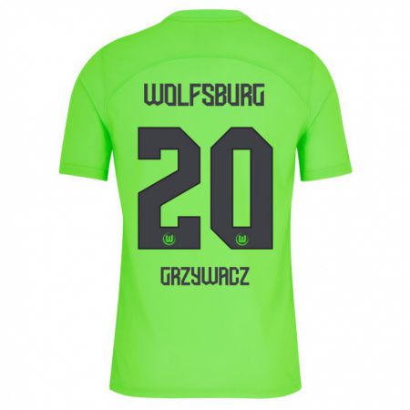 Kandiny Niño Camiseta Eryk Grzywacz #20 Verde 1ª Equipación 2023/24 La Camisa México